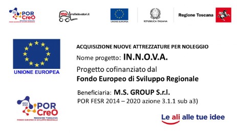 MS Group progetto POR FESR Toscana